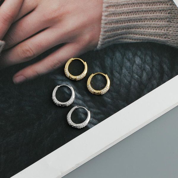 hoop & huggie arrivals micro-inlaid zircon round shape earrings light luxury women's drop vintage jewelry accessories, Golden;silver
hoop & huggie arrivals micro-inlaid zircon round shape earrings light luxury women's drop vintage jewelry accessories, Golden;silver