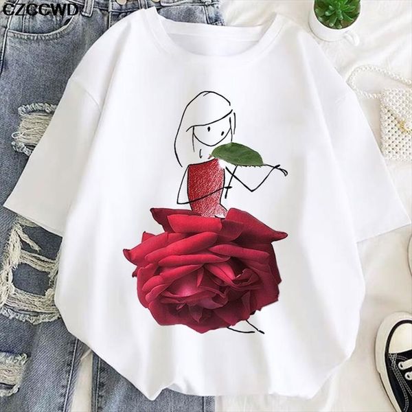 men fashion plus size t shirts vintage female violin rose girl print cute summer casual tees ladies clothes, White;black
men fashion plus size t shirts vintage female violin rose girl print cute summer casual tees ladies clothes, White;black