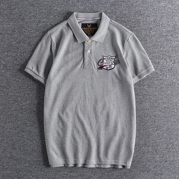 2021 simple embroidered letter men's polo soft bead cotton solid lapel short sleeve shirt 0869 1wje, White;black
2021 simple embroidered letter men's polo soft bead cotton solid lapel short sleeve shirt 0869 1wje, White;black