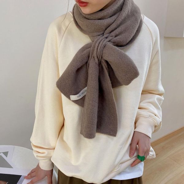 scarves solid color knitted wool cross scarf korean decorative warm long thick. multifunction shawl, Blue;gray
scarves solid color knitted wool cross scarf korean decorative warm long thick. multifunction shawl, Blue;gray