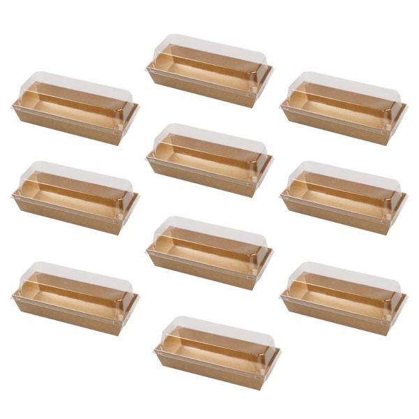 gift wrap 10pcs rectangular kraft paper sandwich wrapping boxes cake bread snack bakery packing box with clear lids
gift wrap 10pcs rectangular kraft paper sandwich wrapping boxes cake bread snack bakery packing box with clear lids