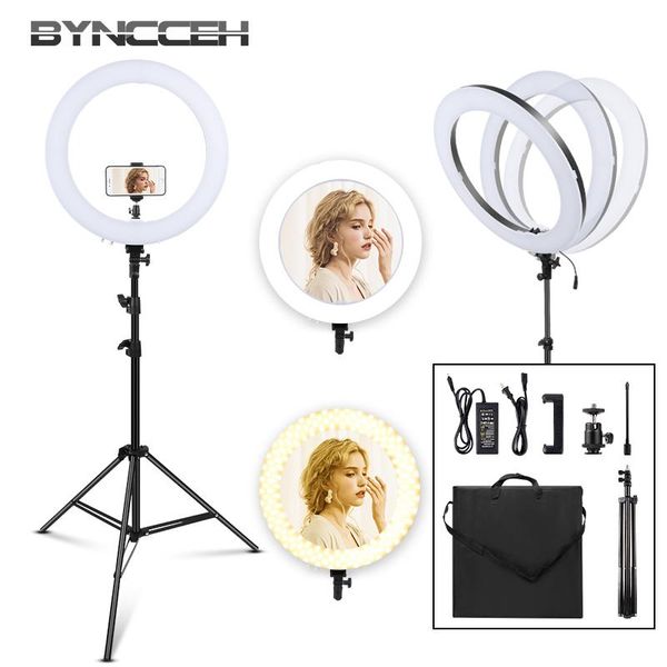 18inch 47.5cm ringlight with tripod 3200-5600k makeup selfie led light ring for vlog camera or smartphone lights with handbag
18inch 47.5cm ringlight with tripod 3200-5600k makeup selfie led light ring for vlog camera or smartphone lights with handbag