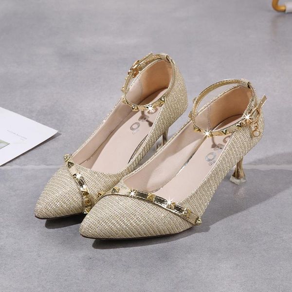 dress shoes women's buckle rhinestone low heels female summer sandals small fresh students pointed wild high w32-06, Black
dress shoes women's buckle rhinestone low heels female summer sandals small fresh students pointed wild high w32-06, Black