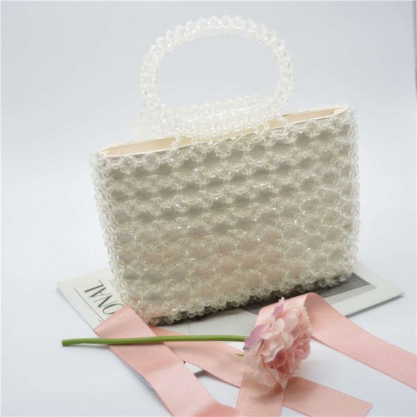 fashion luxury korean shiny beads vegetable basket portable one shoulder diy transparent acrylic handmade beaded women's bag
fashion luxury korean shiny beads vegetable basket portable one shoulder diy transparent acrylic handmade beaded women's bag