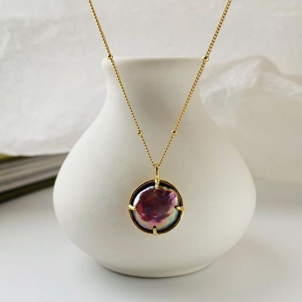 925 silver/gold filled natural baroque purple pearl necklace handmade jewelry choker pendants femme kolye collares boho necklace, Golden;silver
925 silver/gold filled natural baroque purple pearl necklace handmade jewelry choker pendants femme kolye collares boho necklace, Golden;silver