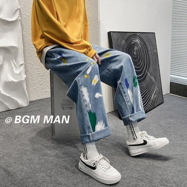 men's jeans blue denim pants men graffiti straight jean man casual baggy neutral trousers and women's
men's jeans blue denim pants men graffiti straight jean man casual baggy neutral trousers and women's