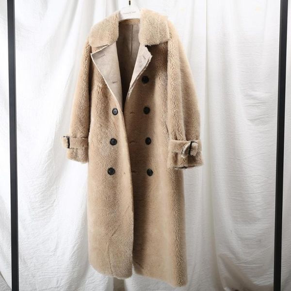 women's fur & faux women lamb coat casual style granular fleece with composite thick warm jacket female medium slim sheep collar, Black
women's fur & faux women lamb coat casual style granular fleece with composite thick warm jacket female medium slim sheep collar, Black