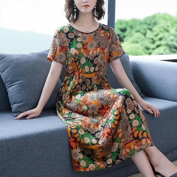 Vintage Print Mulberry Silk Midi Womens Dresses Summer Fashion 4xl Plus Size Runway Dress Elegant Women Bodycon Party Vestidos, Black;gray
Vintage Print Mulberry Silk Midi Womens Dresses Summer Fashion 4xl Plus Size Runway Dress Elegant Women Bodycon Party Vestidos, Black;gray