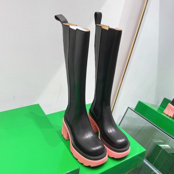 women's leather boots, thick-heeled high-heeled, round-headed martin, size: 34-42, pink, Black
women's leather boots, thick-heeled high-heeled, round-headed martin, size: 34-42, pink, Black