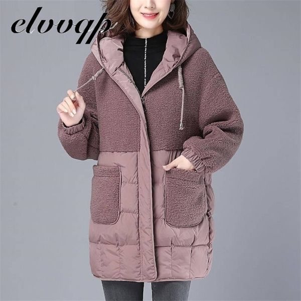 m-5xl autumn parkas jackets female women plus size lamb teddy splicing hooded coats cotton winter jacket womens outwear coat 210922, Black
m-5xl autumn parkas jackets female women plus size lamb teddy splicing hooded coats cotton winter jacket womens outwear coat 210922, Black