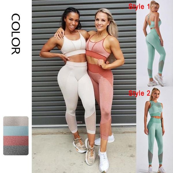 yoga outfit 2 pcs seamless set women fitness clothing sportswear female gym leggings breathable push-up strappy sports bra suits
yoga outfit 2 pcs seamless set women fitness clothing sportswear female gym leggings breathable push-up strappy sports bra suits