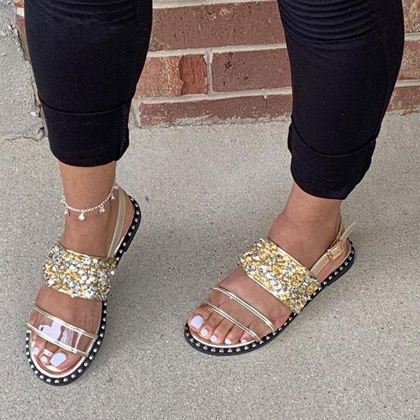 sandals miyeda summer fashion women diamond sequins buckle strap transparent female outdoor beach flats shoes plus size, Black
sandals miyeda summer fashion women diamond sequins buckle strap transparent female outdoor beach flats shoes plus size, Black