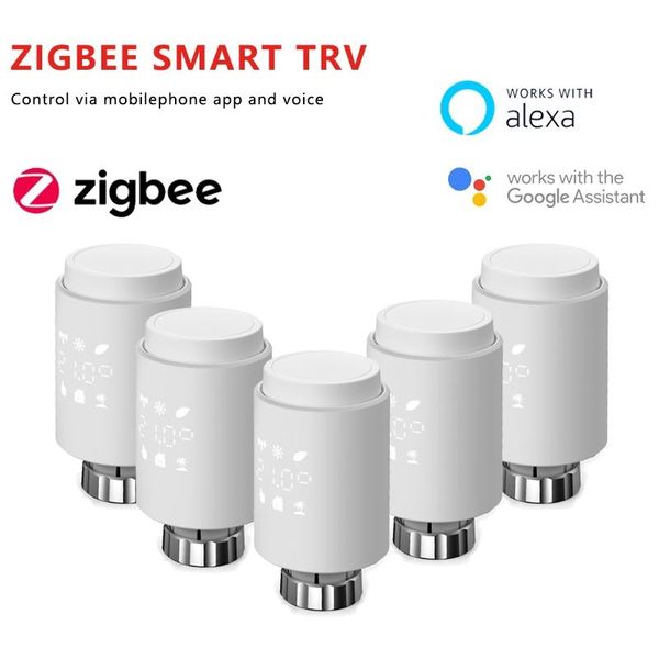 smart home control tuya zigbee3.0 radiator actuator trv programmable thermostatic valve temperature controller support alexa
smart home control tuya zigbee3.0 radiator actuator trv programmable thermostatic valve temperature controller support alexa