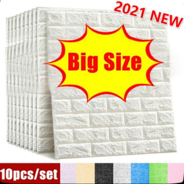 10pcs self-adhesive 3d brick wall sticker diy waterproof foam wall sticker bedroom decoration wallpaper for living room
10pcs self-adhesive 3d brick wall sticker diy waterproof foam wall sticker bedroom decoration wallpaper for living room