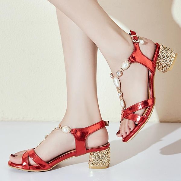 dress shoes agodor summer women sandals pearl chunky heels wedding buckle open toe t-strap ladies red sliver size 33-43, Black
dress shoes agodor summer women sandals pearl chunky heels wedding buckle open toe t-strap ladies red sliver size 33-43, Black