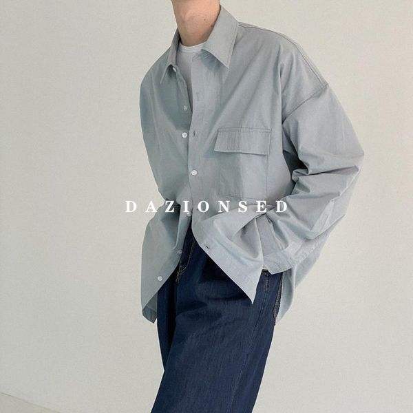 men's casual shirts minimalist solid color long-sleeved shirt male loose wild small jacket autumn korean trend ins, White;black
men's casual shirts minimalist solid color long-sleeved shirt male loose wild small jacket autumn korean trend ins, White;black