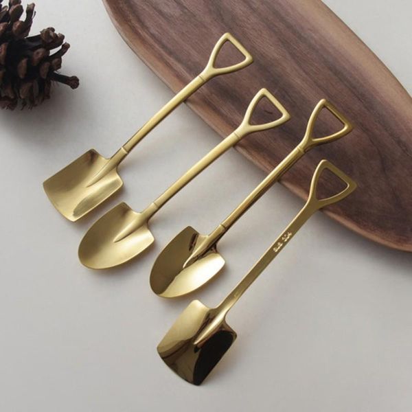 spoons creative metal ice cream coffee spoon shovel shape shell tea 2 colors afternoon dessert long handle kitchen tool
spoons creative metal ice cream coffee spoon shovel shape shell tea 2 colors afternoon dessert long handle kitchen tool