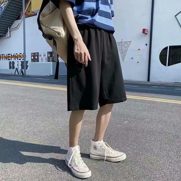 men's shorts men 2021 summer solid color short harajuku hip-hop japanese street casual, White;black
men's shorts men 2021 summer solid color short harajuku hip-hop japanese street casual, White;black