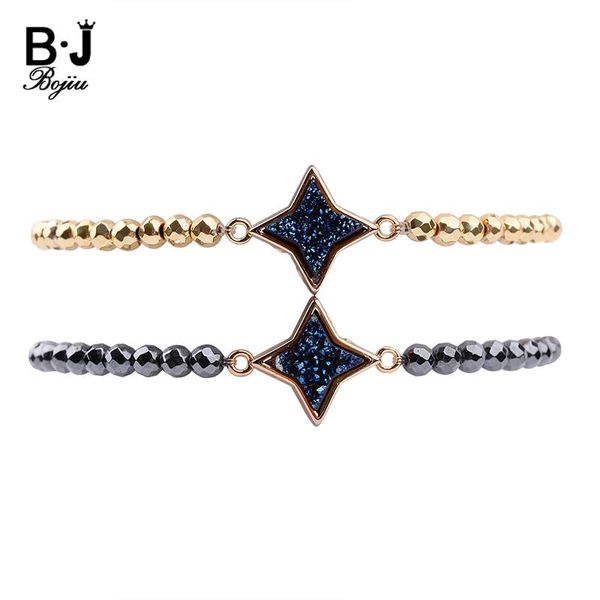 charm bracelets bojiu natural star druzy stone for women 4mm faceted gold-color black gunmetal hematite beads bracelet bc270, Golden;silver
charm bracelets bojiu natural star druzy stone for women 4mm faceted gold-color black gunmetal hematite beads bracelet bc270, Golden;silver