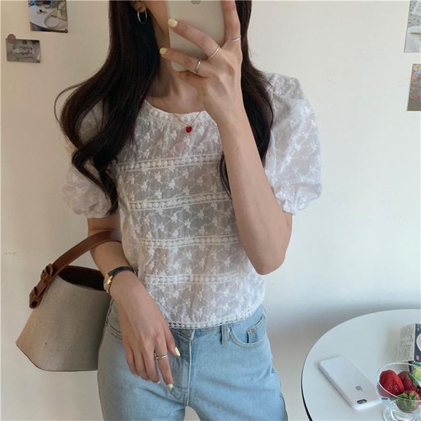 women's t-shirt alien kitty chic casual solid square collar loose 2021 femme summer short tee puff sleeves all match sweet t-shirts, White
women's t-shirt alien kitty chic casual solid square collar loose 2021 femme summer short tee puff sleeves all match sweet t-shirts, White