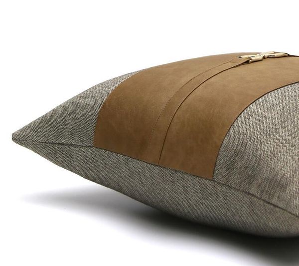 cushion/decorative pillow modern light luxury sofa pillowcase brown gold pu leather corrugated stitching bedroom bedside cushion cover
cushion/decorative pillow modern light luxury sofa pillowcase brown gold pu leather corrugated stitching bedroom bedside cushion cover