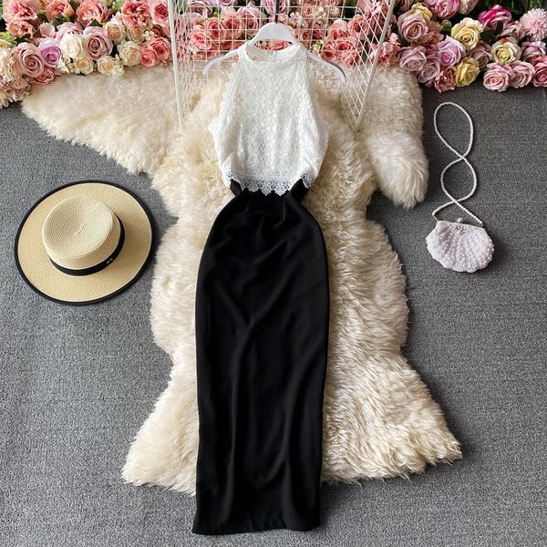 2021 halter lace patchwork bodycon party women vintage sleeveless off shoulder elegant vestidos female fashion i4h7, Black;gray
2021 halter lace patchwork bodycon party women vintage sleeveless off shoulder elegant vestidos female fashion i4h7, Black;gray