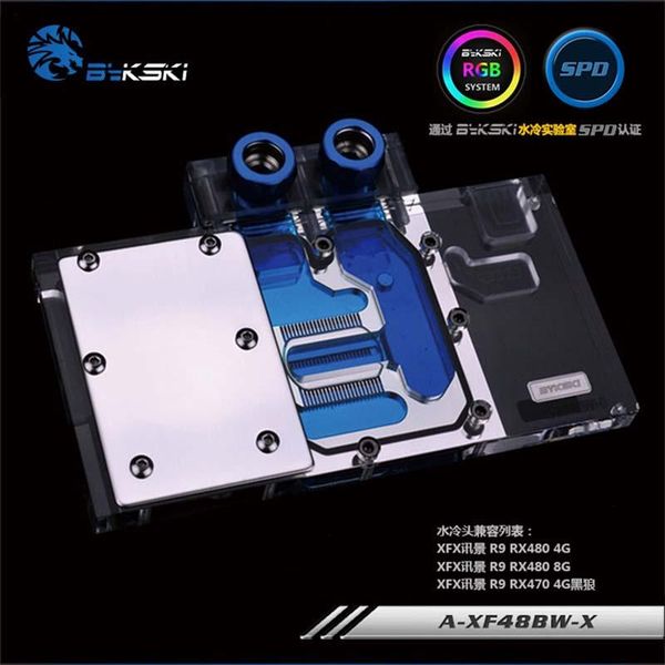bykski a-xf48bw-x pc water cooling radiator gpu cooler video card graphics card water block for xfx r9 rx480 4/8g, r9 rx470 4g
bykski a-xf48bw-x pc water cooling radiator gpu cooler video card graphics card water block for xfx r9 rx480 4/8g, r9 rx470 4g