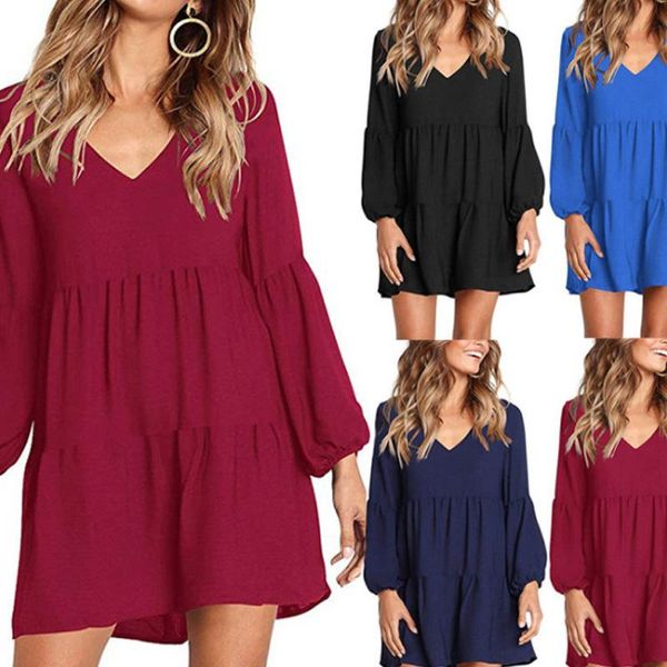 maternity dresses women's fashion v-neck long sleeve puff dress for pregnant women fall and winter solid color, White
maternity dresses women's fashion v-neck long sleeve puff dress for pregnant women fall and winter solid color, White