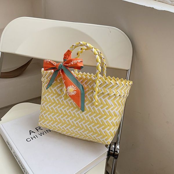 women's bag straw fashion hand 2021 personality color contrast silk scarf trend vegetable basket
women's bag straw fashion hand 2021 personality color contrast silk scarf trend vegetable basket