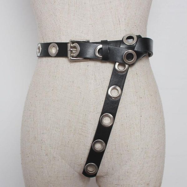 belts fashion women punk chain belt adjustable black eyelet grommet metal buckle leather men waistband for jeans, Black;brown
belts fashion women punk chain belt adjustable black eyelet grommet metal buckle leather men waistband for jeans, Black;brown