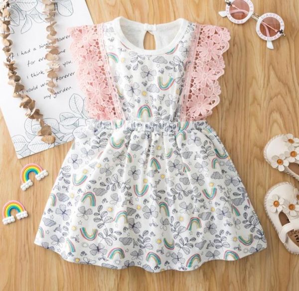 girl's dresses baby clothes kids clothing dress girls rainbow print o-neck sleeveless lace trim sundress for summer white, Red;yellow
girl's dresses baby clothes kids clothing dress girls rainbow print o-neck sleeveless lace trim sundress for summer white, Red;yellow