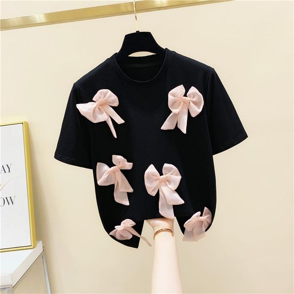 women's t-shirt bow stitching design sense loose short sleeve female 2021 summer clothing half tide harajuku, White
women's t-shirt bow stitching design sense loose short sleeve female 2021 summer clothing half tide harajuku, White