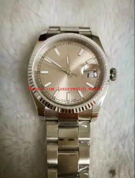 men's luxury watches v2 version bp maker mechanical 116234 116231 116233 116234 36mm 316l steel calendar original box, Slivery;brown 
men's luxury watches v2 version bp maker mechanical 116234 116231 116233 116234 36mm 316l steel calendar original box, Slivery;brown