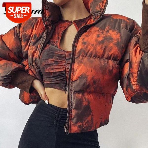 dulzura tie dye women padded jacket short coats thick zipper warm streetwear 2020 autumn winter crops loose oversized outerwear #qk7r, White
dulzura tie dye women padded jacket short coats thick zipper warm streetwear 2020 autumn winter crops loose oversized outerwear #qk7r, White