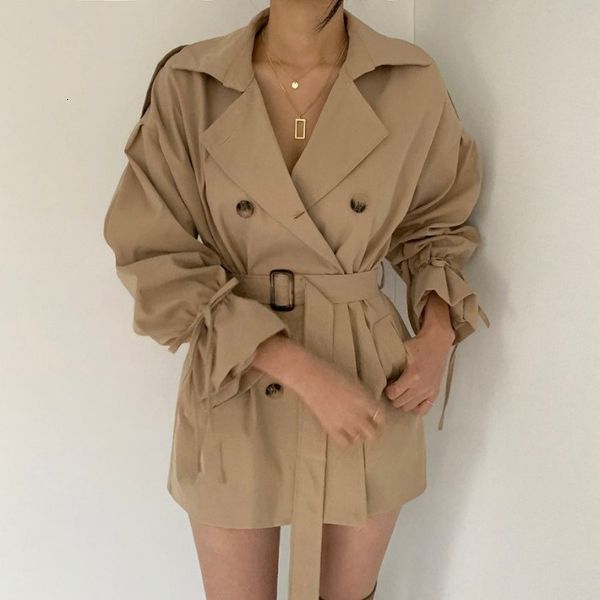 black short coat new women autumn trumpet sleeve all outwear chic female games caqui rnmr, Tan;black
black short coat new women autumn trumpet sleeve all outwear chic female games caqui rnmr, Tan;black