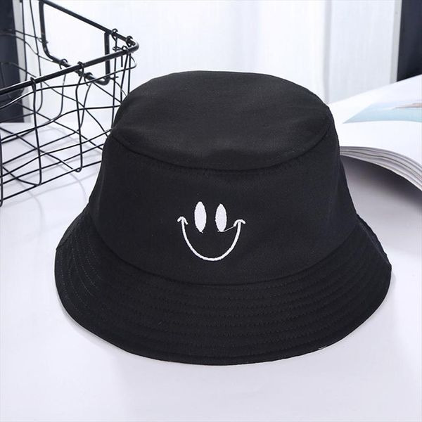 Embroidery Smile Face Expression Bucket Hats For Women Bob Summer Cap Mens Panama Hat Fishing Gorro Pescador, Blue;gray
Embroidery Smile Face Expression Bucket Hats For Women Bob Summer Cap Mens Panama Hat Fishing Gorro Pescador, Blue;gray