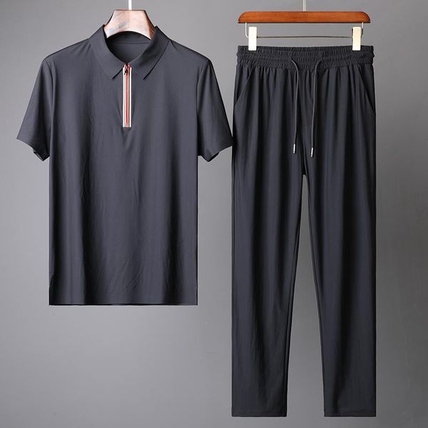 men's tracksuits 2021 milk smooth ~ no trace pressing process summer luxury ultra-thin ice silk leisure sports suit, Gray
men's tracksuits 2021 milk smooth ~ no trace pressing process summer luxury ultra-thin ice silk leisure sports suit, Gray