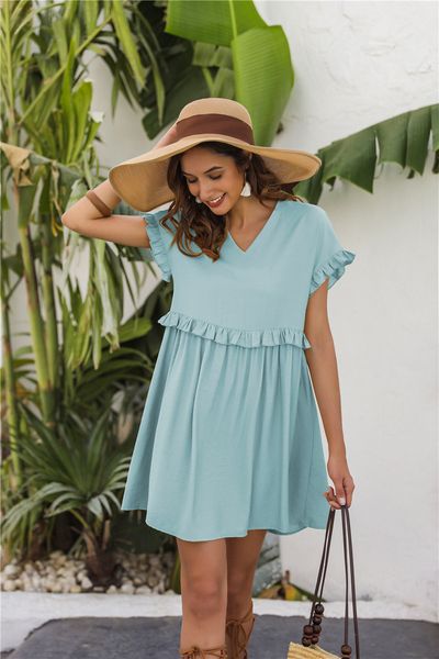 pure cotton pure color dress short sleeve new spring 2021 pleated skirt women's dress women, ing, White;black
pure cotton pure color dress short sleeve new spring 2021 pleated skirt women's dress women, ing, White;black