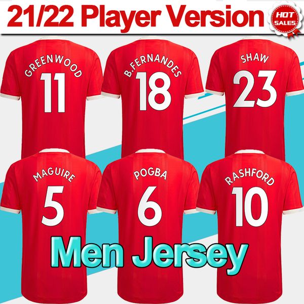 player version united jersey#7ronaldo #25 sancho home red soccer jerseys 21/22 #11 greenwood #18 b.fernandes #10 rashford #6 pogba football, Black;yellow
player version united jersey#7ronaldo #25 sancho home red soccer jerseys 21/22 #11 greenwood #18 b.fernandes #10 rashford #6 pogba football, Black;yellow