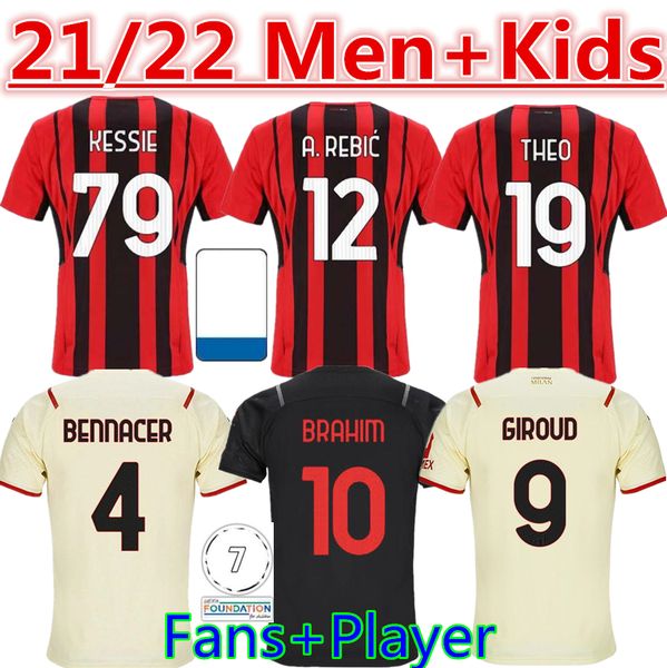 21 22 fans player version ac milan soccer jersey ibrahimovic giroud bennacer tonali romagnoli jerseys 2021 2022 calhanoglu rebic football sh, Black;yellow
21 22 fans player version ac milan soccer jersey ibrahimovic giroud bennacer tonali romagnoli jerseys 2021 2022 calhanoglu rebic football sh, Black;yellow