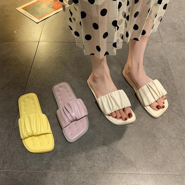 slippers sandals for women's wear in 2021, Black