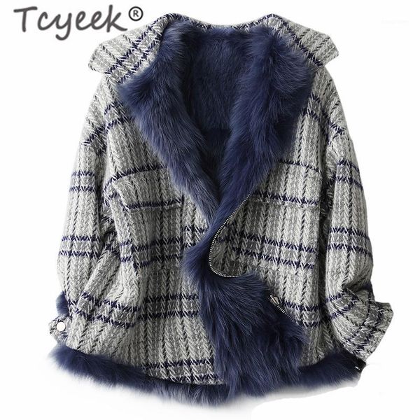 women's fur & faux tcyeek winter real coat women clothes 2021 korean warm wool jacket fashion ladies liner hiver tloor0990, Black
women's fur & faux tcyeek winter real coat women clothes 2021 korean warm wool jacket fashion ladies liner hiver tloor0990, Black