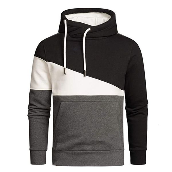 new outdoor sports color matching sweater men's fashion hooded pullover casual top, Black
new outdoor sports color matching sweater men's fashion hooded pullover casual top, Black