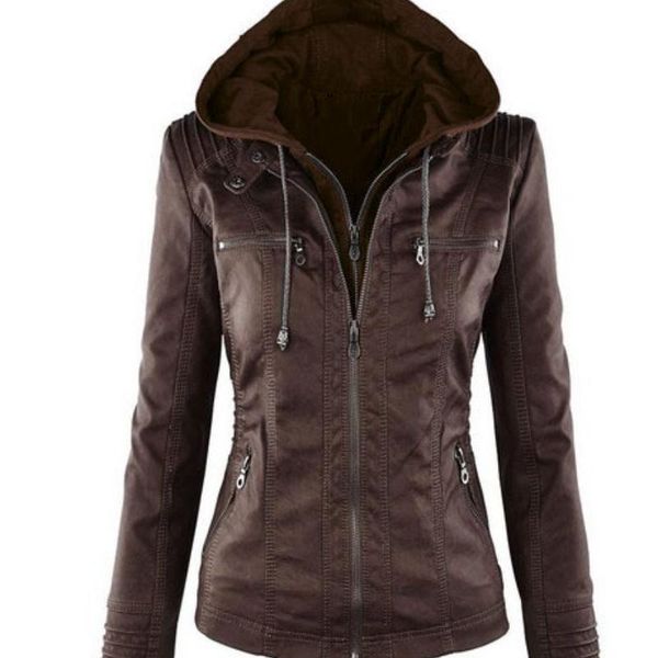women's jackets oversize jacket women 2021 basic coat female winter motorcycle faux leather suede pu zipper hoodies outerwear, Black;brown
women's jackets oversize jacket women 2021 basic coat female winter motorcycle faux leather suede pu zipper hoodies outerwear, Black;brown