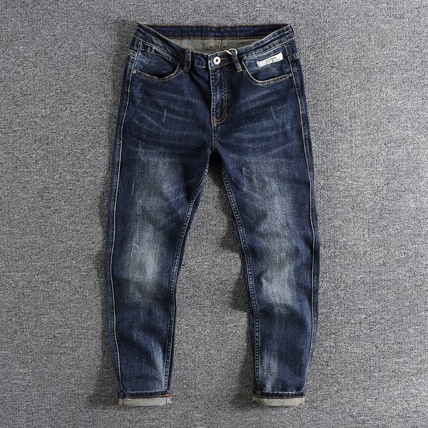 2021 european and american handsome blue matted white youth pants slim elastic feet men's jeans fashion wear 0552 38w7, White;black
2021 european and american handsome blue matted white youth pants slim elastic feet men's jeans fashion wear 0552 38w7, White;black