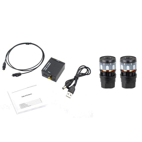 microphones optical coaxial toslink digital to analog audio converter adapter rca l/r 3.5mm with n-813 2pcs microphone
microphones optical coaxial toslink digital to analog audio converter adapter rca l/r 3.5mm with n-813 2pcs microphone