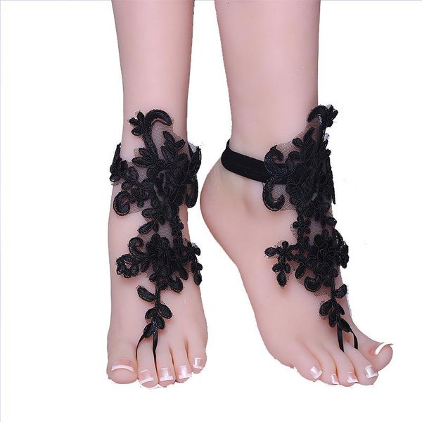 anklets 2021 bride lace feet black rhinestone wedding pography props accessories bare beach, Red;blue
anklets 2021 bride lace feet black rhinestone wedding pography props accessories bare beach, Red;blue