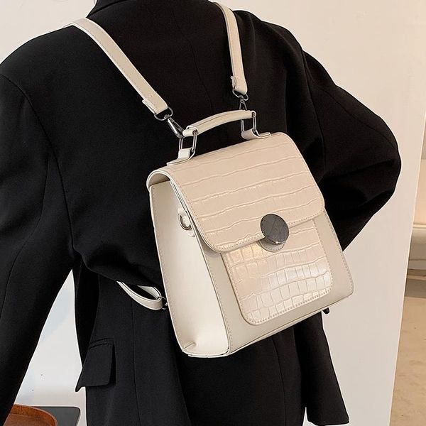 niche design retro 2021 autumn/winter new fashion multi-purpose backpack college students school bag square bag width: 21cm
niche design retro 2021 autumn/winter new fashion multi-purpose backpack college students school bag square bag width: 21cm