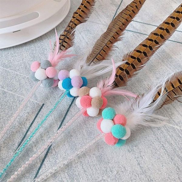 cat toys 2021 toy pole stick long tail feathers bell rainbow ball pompom fashion funny durable fairy
cat toys 2021 toy pole stick long tail feathers bell rainbow ball pompom fashion funny durable fairy