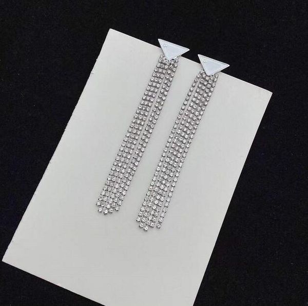 designer long tassel dangle full rhinestone drop for women charm large crystal earrings triangle letter earrings fashion jewelry accessories, Silver
designer long tassel dangle full rhinestone drop for women charm large crystal earrings triangle letter earrings fashion jewelry accessories, Silver